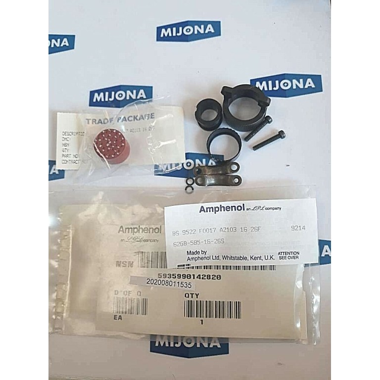 Amphenol BS 9522 F0017 A2103 16 26F 9214 62GB 585 16 26S Amphenol BS 9522 F0017 A2103 16 26F 9214 62GB 585 16 26S