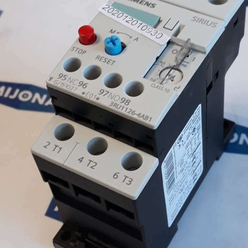 SIEMENS 3RU1126 4AB1 OVERLOAD RELAY 690V 6KV 50HZ AC15 DC13 11-16A NEW OLS STOC SIEMENS 3RU1126 4AB1 OVERLOAD RELAY 690V 6KV 50HZ AC15 DC13 11-16A NEW OLS STOC