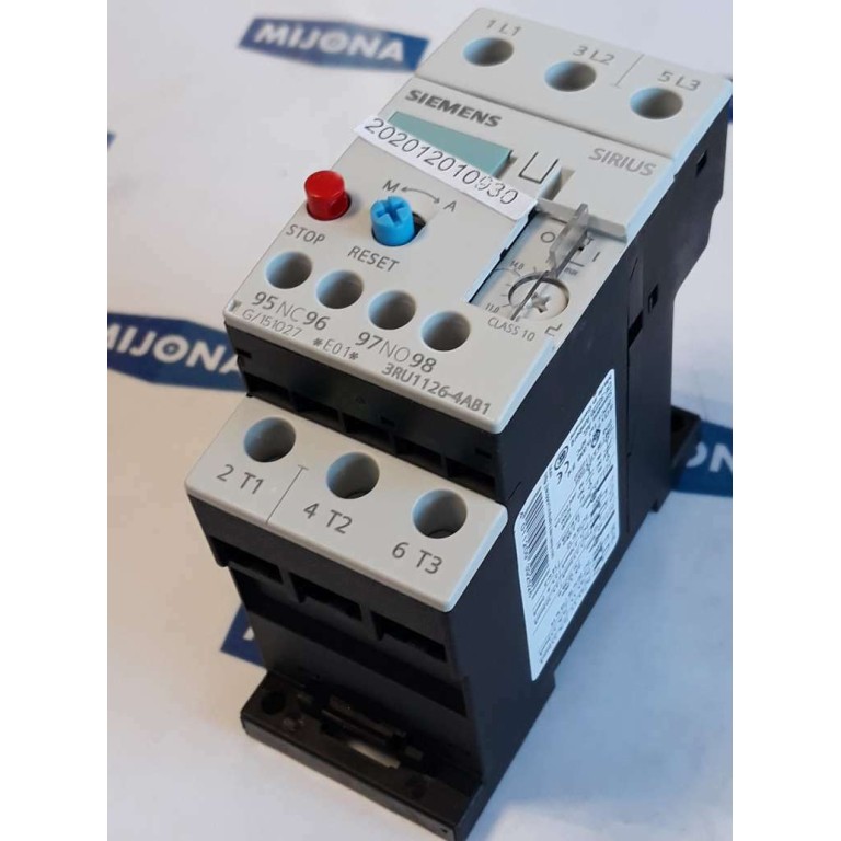 SIEMENS 3RU1126 4AB1 OVERLOAD RELAY 690V 6KV 50HZ AC15 DC13 11-16A NEW OLS STOC SIEMENS 3RU1126 4AB1 OVERLOAD RELAY 690V 6KV 50HZ AC15 DC13 11-16A NEW OLS STOC