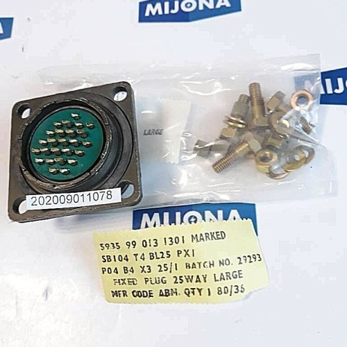 AB connectors 593599 013 1301ABM 80 36 ABM8036 ABM80 36 25WAY (new old stock)