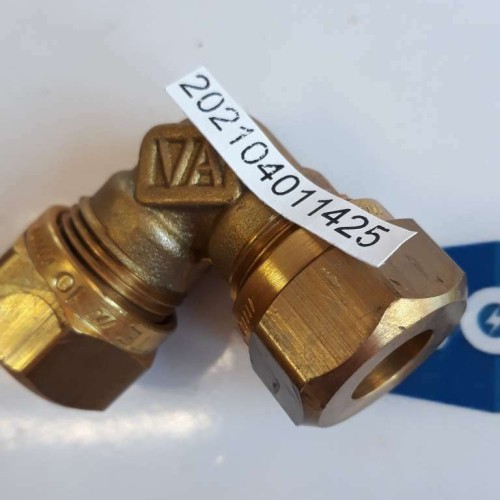VATETTE Angle coupling 10 YELLOW (NEW OLD STOCK)