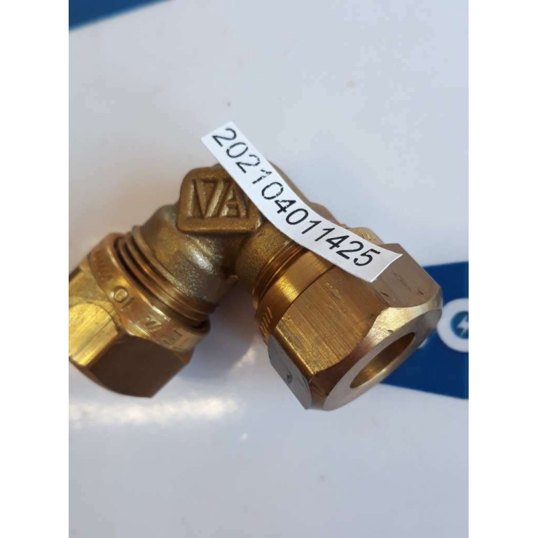 VATETTE Angle coupling 10 YELLOW (NEW OLD STOCK)