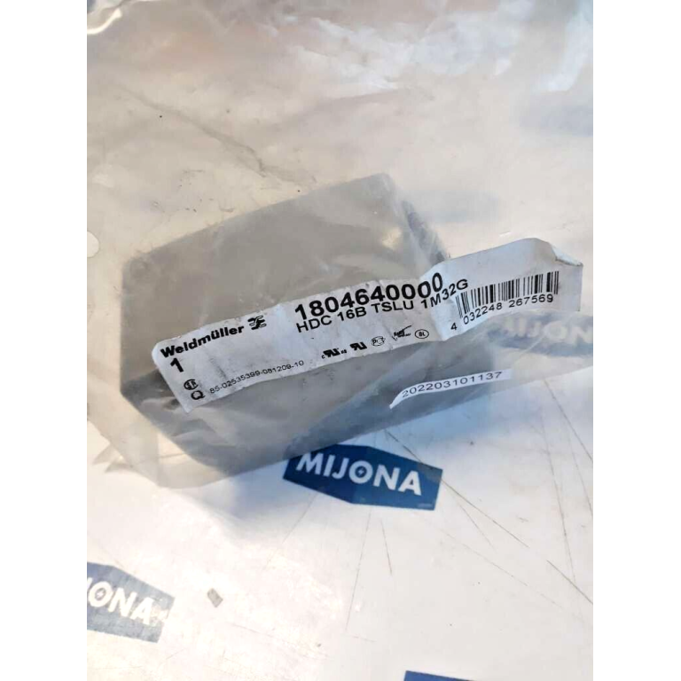 WEIDMULLER 1804640000 HDC 16B TSLU 1M32G HDC ROCKSTAR WEIDMULLER 1804640000 HDC 16B TSLU 1M32G HDC ROCKSTAR