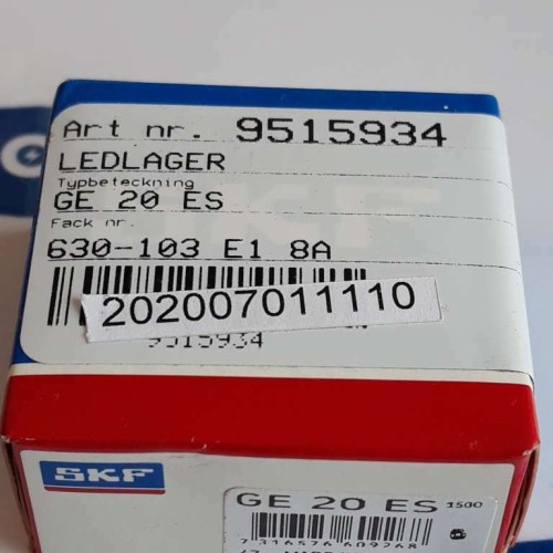 SKF GE 20 ES Spherical Plain Bearing (NEW OLD STOCK)