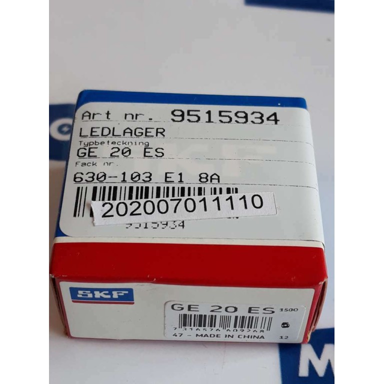 SKF GE 20 ES Spherical Plain Bearing (NEW OLD STOCK)