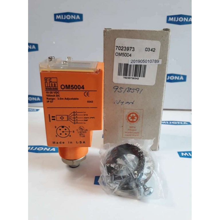 IFM 7023973 OM5004 10-30VDC proximity switch sensor (New old stock) IFM 7023973 OM5004 10-30VDC proximity switch sensor (New old stock)