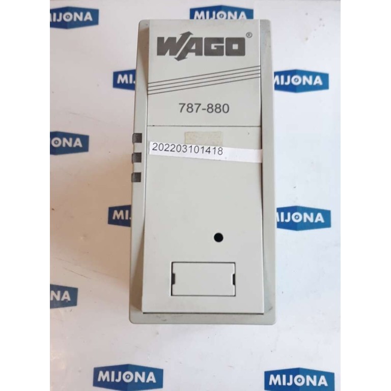 WAGO 787 880 POWER SUPPLY IN: 24VDC 0-10A  OUT 24VDC 0-10A