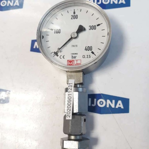 WIKA 316 SS 1105536922 CL.2.5 0-400BAR Pressure Gauge Ø60mm DOPAG