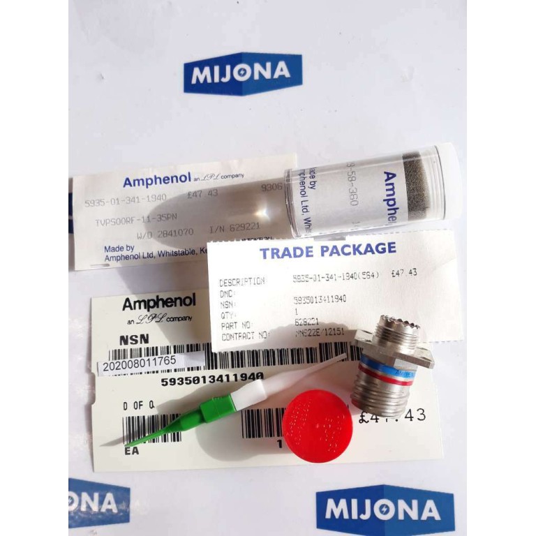 AMPHENOL 5935 01 341 1940 AMB9305 M39029 58 360 14CONTACTS TVPS00RF 11 35PN AMPHENOL 5935 01 341 1940 AMB9305 M39029 58 360 14CONTACTS TVPS00RF 11 35PN