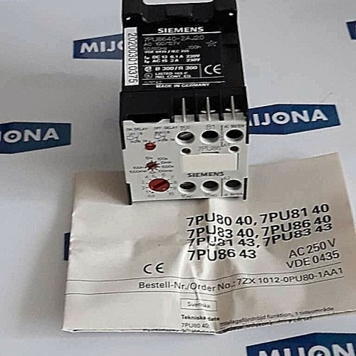 Siemens 7PU8640 2AH20 AC 100/127V 50/60HZ Time Relay Zeitrelais NEW OLD STOCK