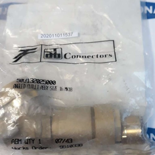 AB connectors 508132025000 angled outlet assy size 16 MK18 ABM 07 43 ABM0743