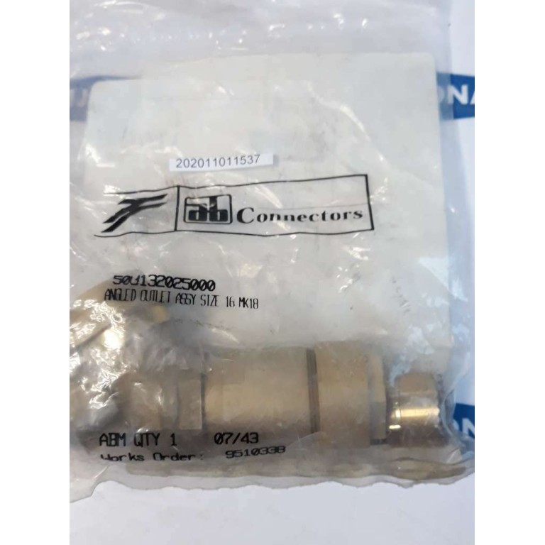 AB connectors 508132025000 angled outlet assy size 16 MK18 ABM 07 43 ABM0743 AB connectors 508132025000 angled outlet assy size 16 MK18 ABM 07 43 ABM0743