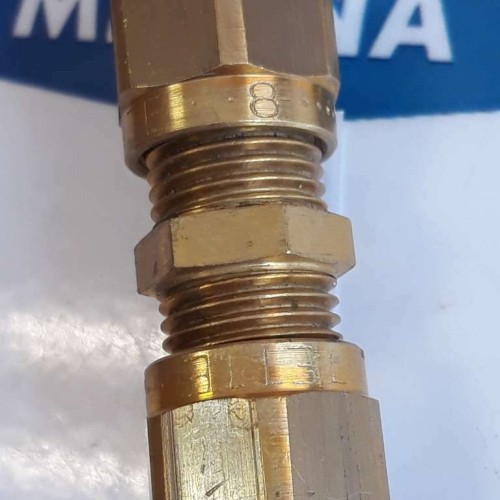 VATETTE Angle coupling 8 STRAIGHT CLAMPING RING COUPLING YELLOW (NEW OLD STOCK)