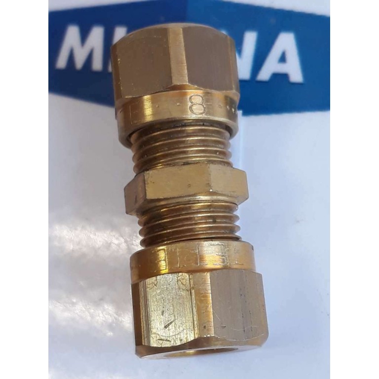 VATETTE Angle coupling 8 STRAIGHT CLAMPING RING COUPLING YELLOW (NEW OLD STOCK)