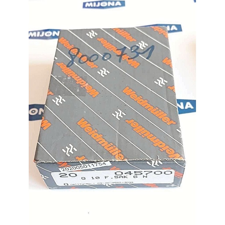Weidmüller 045700 Q 10 F SAK 6 N PRICE FOR 20 PSC Jumpers (new old stock)