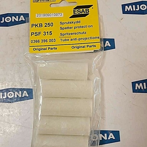 Esab 0366 396 003 PKB 250 PSF 315 Spritzschutz tube anti projections PRICE FOR 5