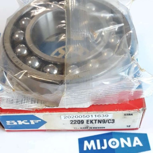 SKF 2209 EKTN9 C3 Self Aligning Double Row Ball Bearing Bore 45mm 119 A SKF 2209 EKTN9 C3 Self Aligning Double Row Ball Bearing Bore 45mm 119 A