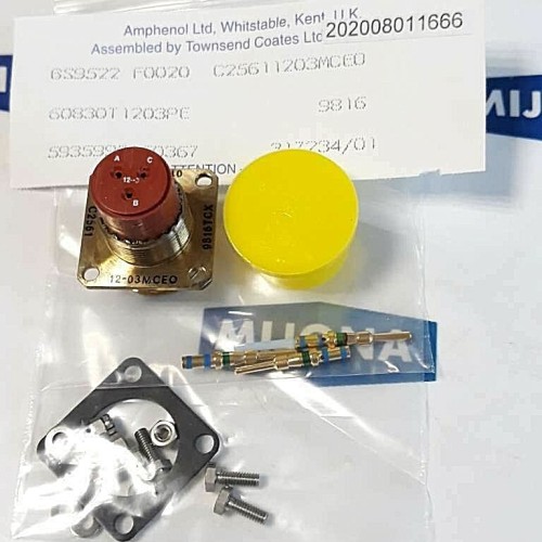 Amphenol C2561 12 03MCEO 9816TCX 015 0367 BS9522 F0020 C25611203MC60 9816