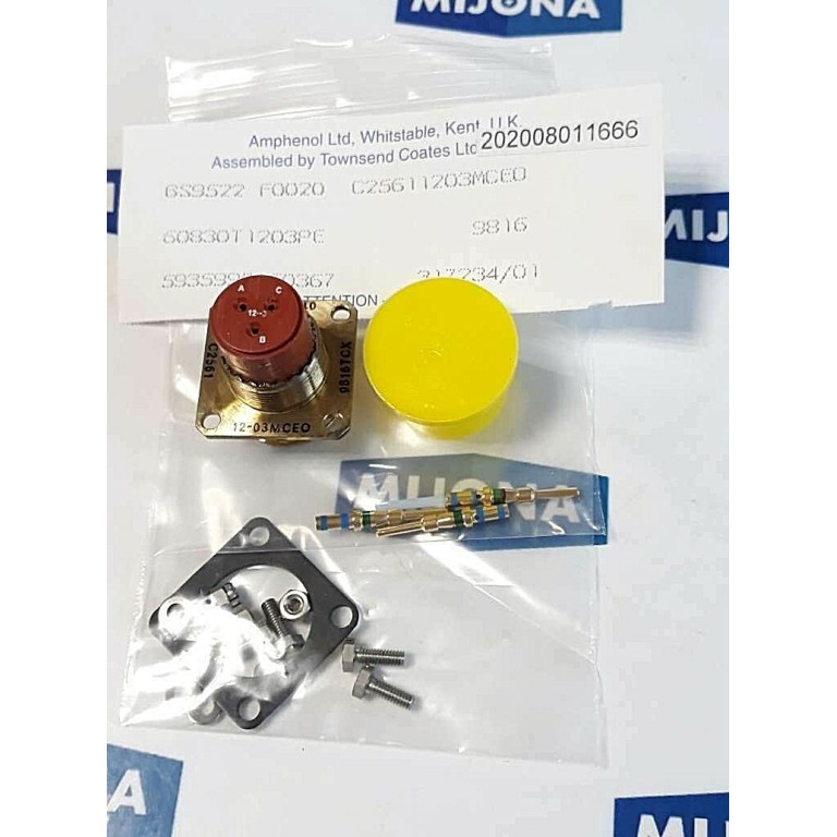 Amphenol C2561 12 03MCEO 9816TCX 015 0367 BS9522 F0020 C25611203MC60 9816 Amphenol C2561 12 03MCEO 9816TCX 015 0367 BS9522 F0020 C25611203MC60 9816