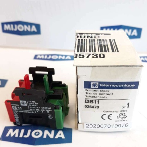 Telemecanique DB11 CONTACT BLOCK 026470 10A 6kV 690V AC15 240 415 500V Telemecanique DB11 CONTACT BLOCK 026470 10A 6kV 690V AC15 240 415 500V
