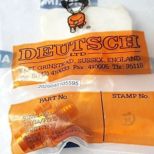 DEUTSCH 502221 22A 02 221/LA/PTFE/22A 2145703010 DEUTSCH 502221 22A 02 221/LA/PTFE/22A 2145703010