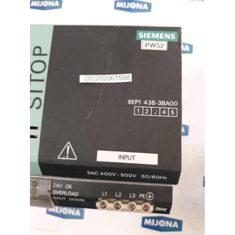 SIEMENS SITOP POWER MODULAR 20A 3ph 6EP1436-3BA00 6EP1436 3BA00 POWER SUPPLY