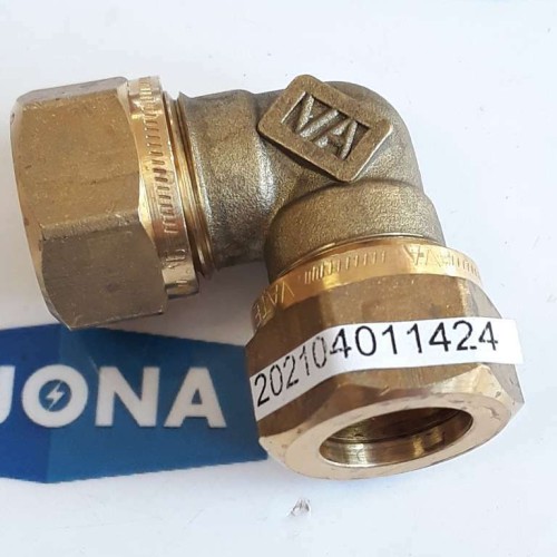 VATETTE Angle coupling 15 VA1139 YELLOW (NEW OLD STOCK)