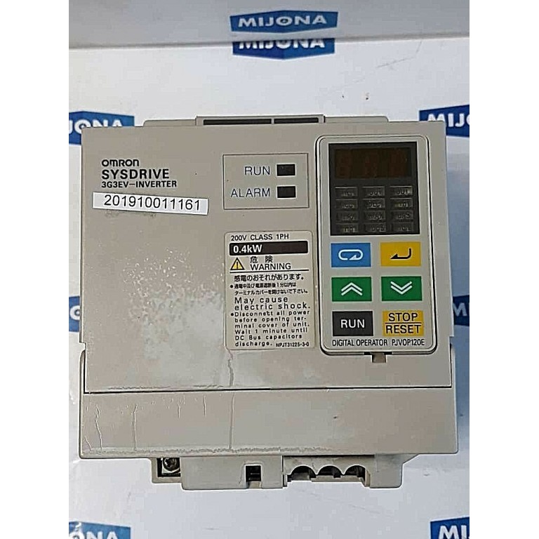 OMRON SYSDRIVE inverter 3G3EV AB004 CE IN:220-240V 50/60HZ 2,4A OU: 240V 1,1KVA