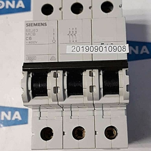 Siemens 5SJ6306 7KK20 Leitungsschutz Schutzschalter 5SJ63 MCB C6 400V IEC 60898
