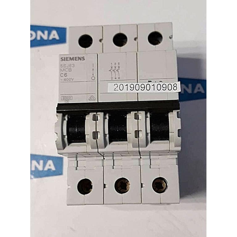 Siemens 5SJ6306 7KK20 Leitungsschutz Schutzschalter 5SJ63 MCB C6 400V IEC 60898