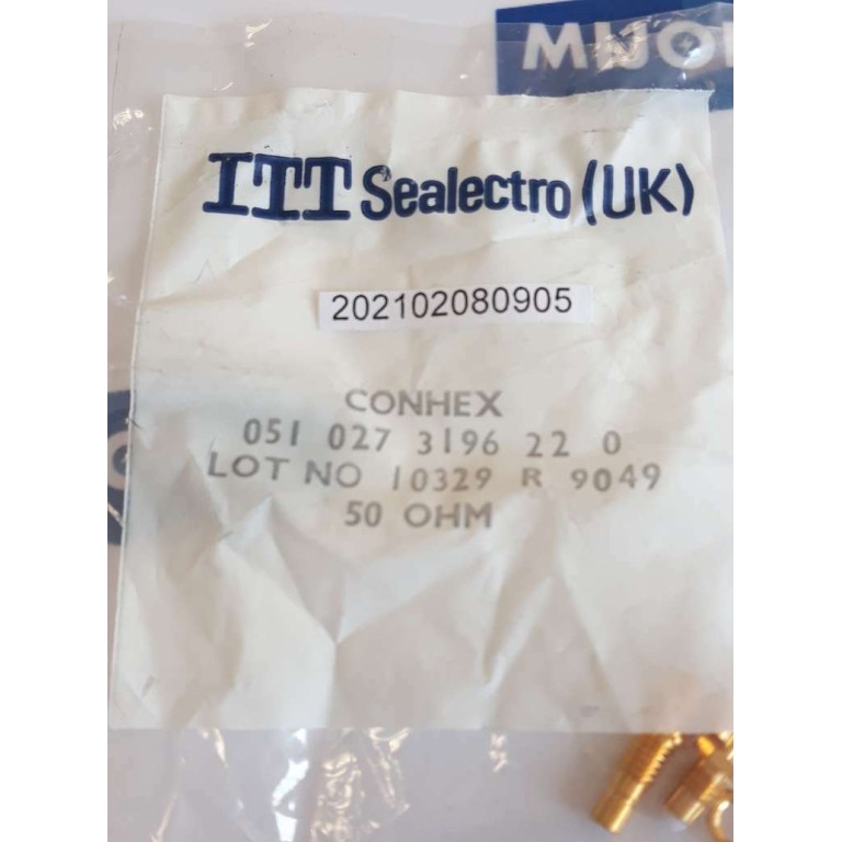ITT SEALECTRO 051 027 3196 22 0 CONHEX 50 OHM 10329 R 9049