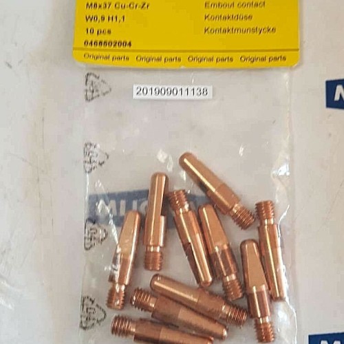Esab 0468502004 PSF M8x37 Cu-Cr-Zr W0.9 H1,1 Contact tip PRICE FOR 10PSC