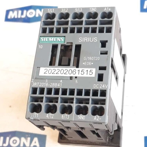 Siemens SIRIUS 3RT2018 2BB41 DC 24V 3RT2018-2BB41 CONTACTOR Siemens SIRIUS 3RT2018 2BB41 DC 24V 3RT2018-2BB41 CONTACTOR