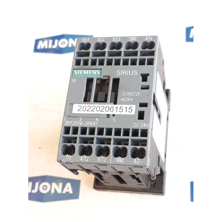 Siemens SIRIUS 3RT2018 2BB41 DC 24V 3RT2018-2BB41 CONTACTOR