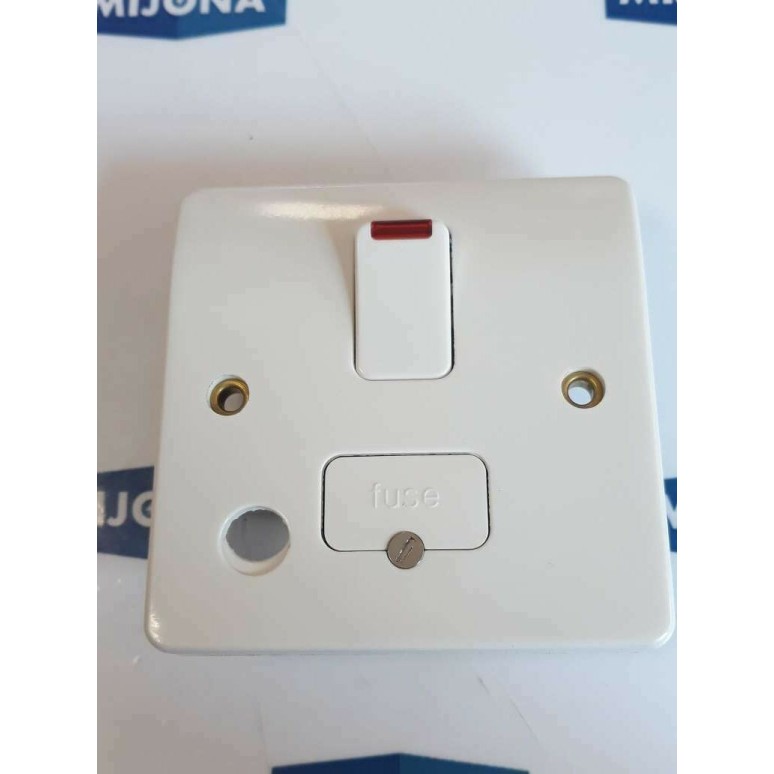 MK logic plus K1070 WHI 13A DP SW. CONN UNIT FFLEX NEON BS 1363 250V