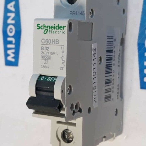 Schneider Electric 240/415V C60HB B32 25847 Circuit Breaker (NEW OLD STOCK) Schneider Electric 240/415V C60HB B32 25847 Circuit Breaker (NEW OLD STOCK)