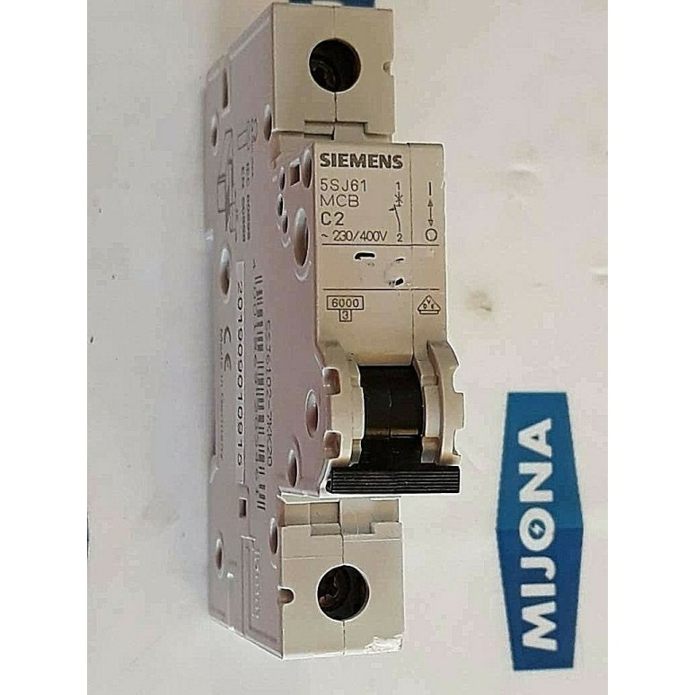 Siemens 5SJ6102 7KK20 Leitungsschutz Schutzschalter 5SJ61 MCB C2 230/400V 3,5Nm Siemens 5SJ6102 7KK20 Leitungsschutz Schutzschalter 5SJ61 MCB C2 230/400V 3,5Nm