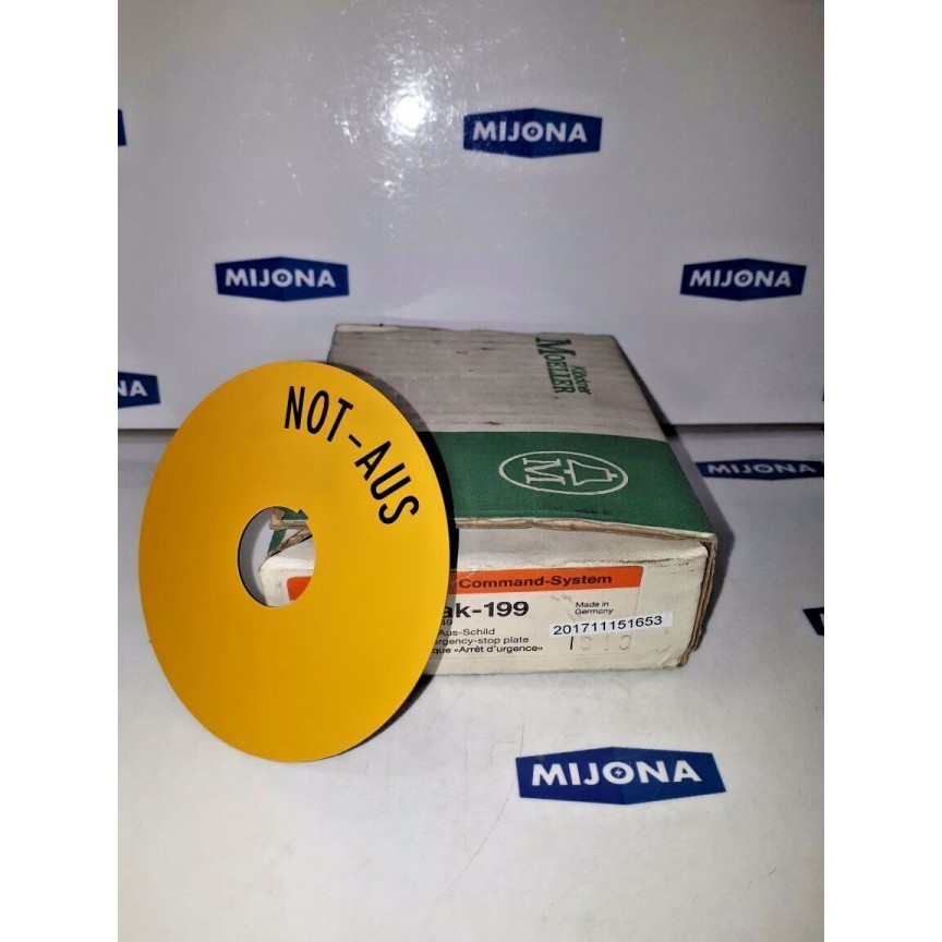 Klockner Moeller Emergency Stop Switch Label Round Switchboard 1 ak-199