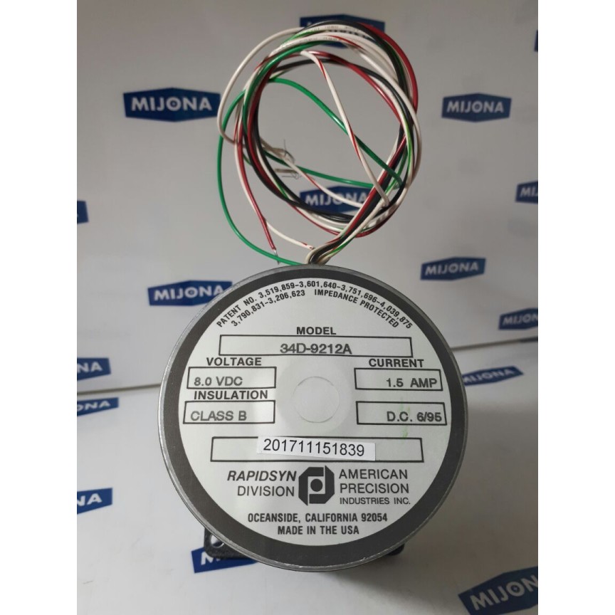 RAPIDSYN DIVISION AMERICAN PRECISION Motor 34D-9212A (new old stock) RAPIDSYN DIVISION AMERICAN PRECISION Motor 34D-9212A (new old stock)