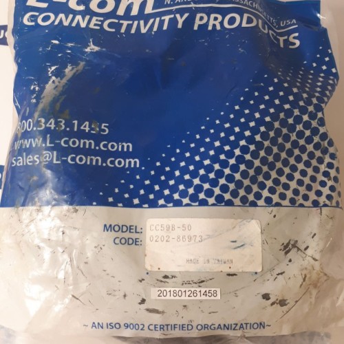 L-com CC59B-50 Cable 0202-86973 L=15m (new old stock)