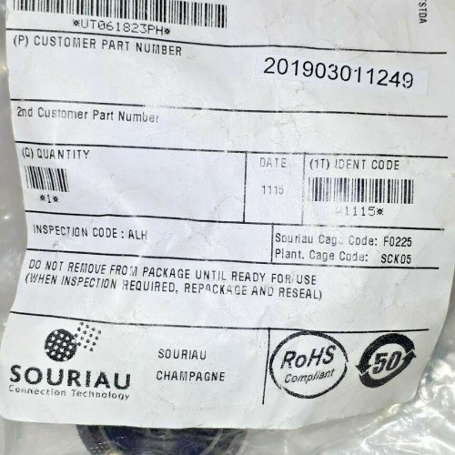Souriau UT061823PH Connector (new old stock)