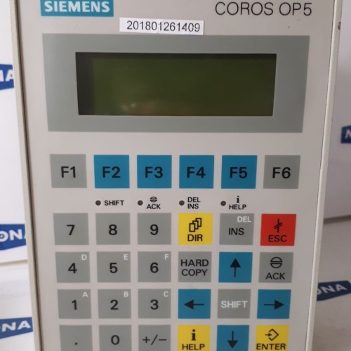 Siemens Coros OP5 6AV3505-1FB01 OP-5A1 operator panel