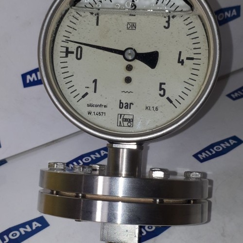KOBOLD Manometer MAN-PF76W-A3 1-5BAR 1/2"