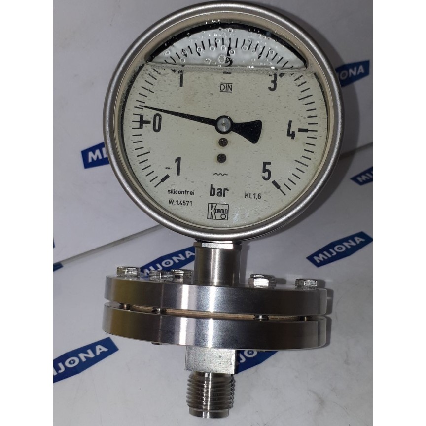 KOBOLD Manometer MAN-PF76W-A3 1-5BAR 1/2"