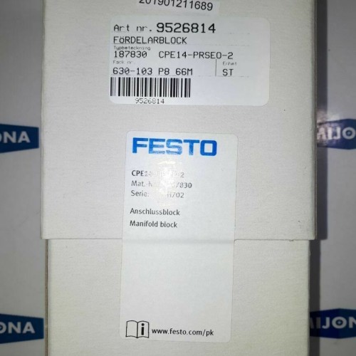 Festo CPE14-PRSEO-2 187830 serie H709 manifold block