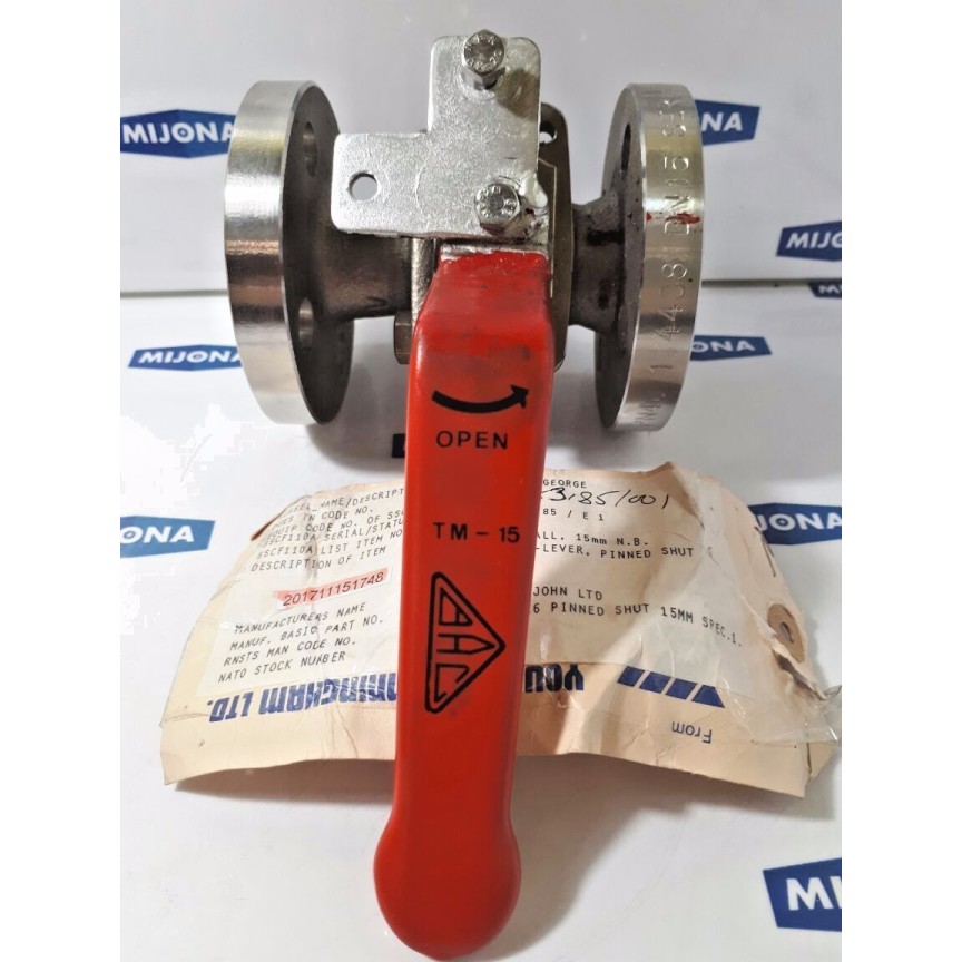 BAC Flow valve PN40 1.4408 DN15 (new old stock)