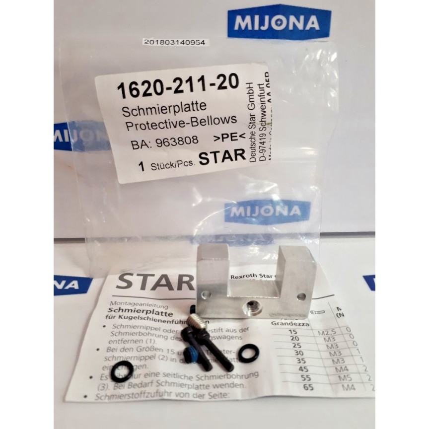 Rexroth STAR 1620-211-20 Schmierplatte