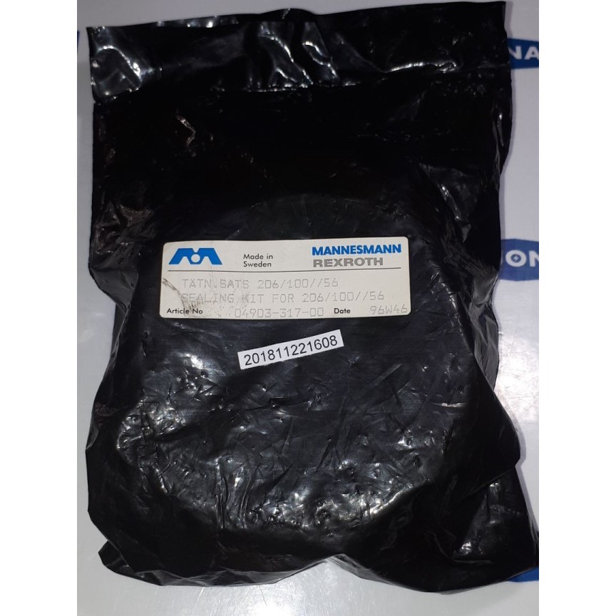 Rexroth Mannesmann 04903-317-00 sealing kit for 206/100/56 (new old stock)