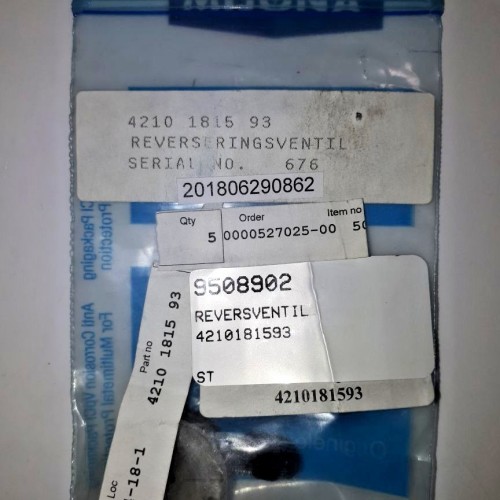 Atlas Copco 4210 1815 93 revers ventil Atlas Copco 4210 1815 93 revers ventil