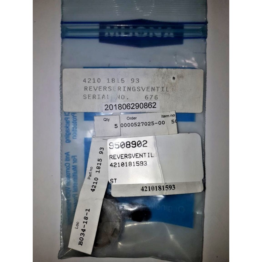 Atlas Copco 4210 1815 93 revers ventil